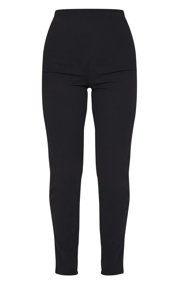 Black Slim Leg Crepe Trousers sold by Pretty Little Thing product image thumbnail 5