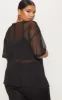 Plus Black Sheer Mesh Oversized T-Shirt sold by Pretty Little Thing