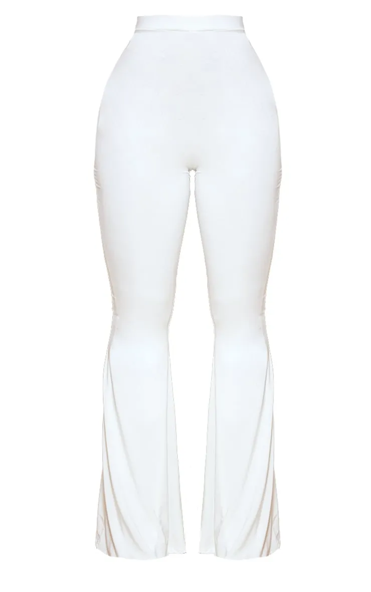 Shape White Slinky Flared Trousers sold by Pretty Little Thing product image thumbnail 5