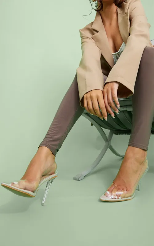 Clear Heeled Court Shoes sold by Pretty Little Thing
