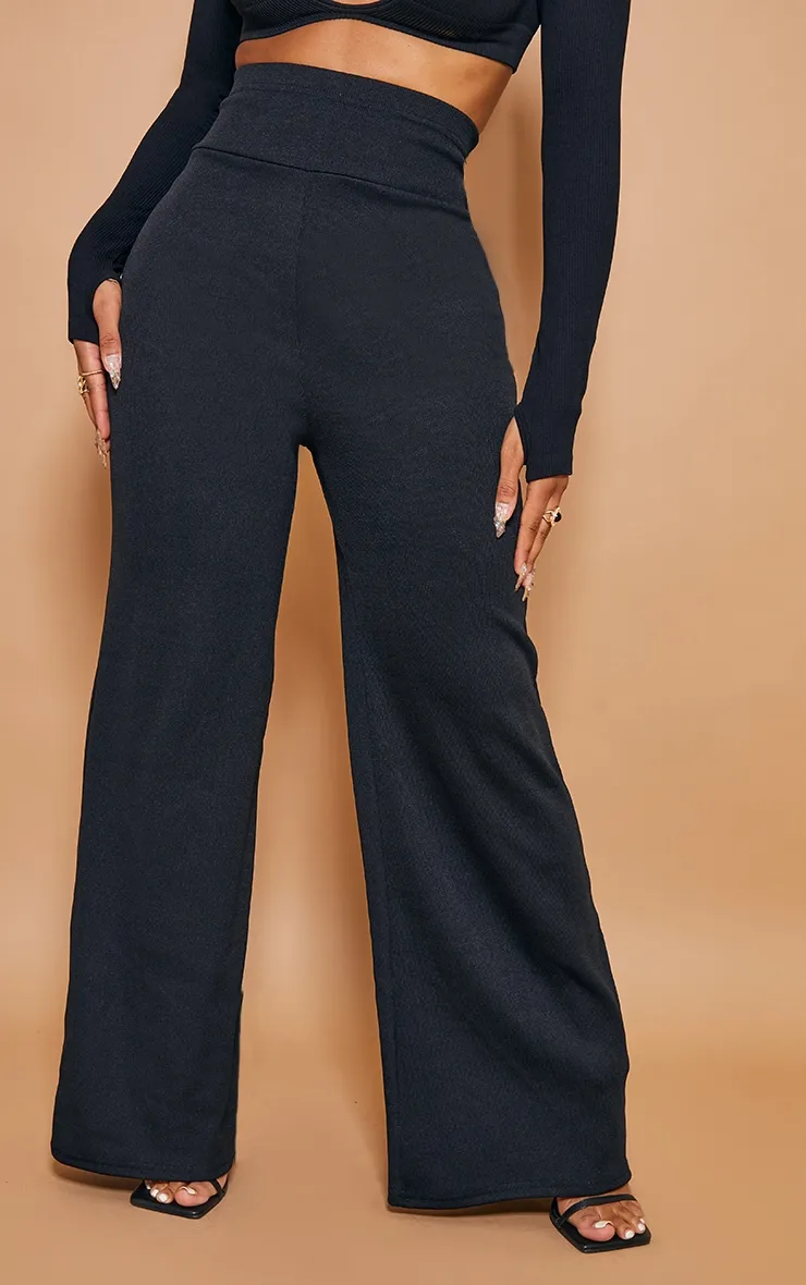 Shape Black Bandage Extreme High Waist Wide Leg Trousers sold by Pretty Little Thing product image thumbnail 2