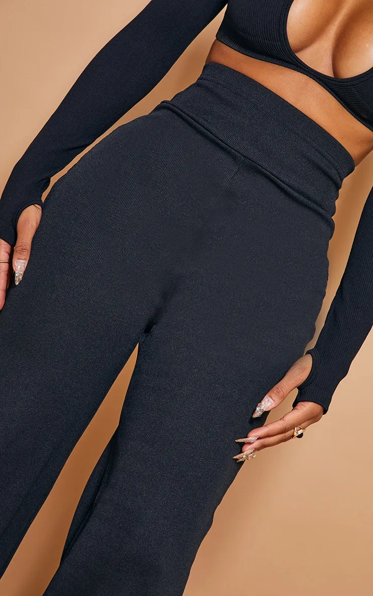 Shape Black Bandage Extreme High Waist Wide Leg Trousers sold by Pretty Little Thing product image thumbnail 4