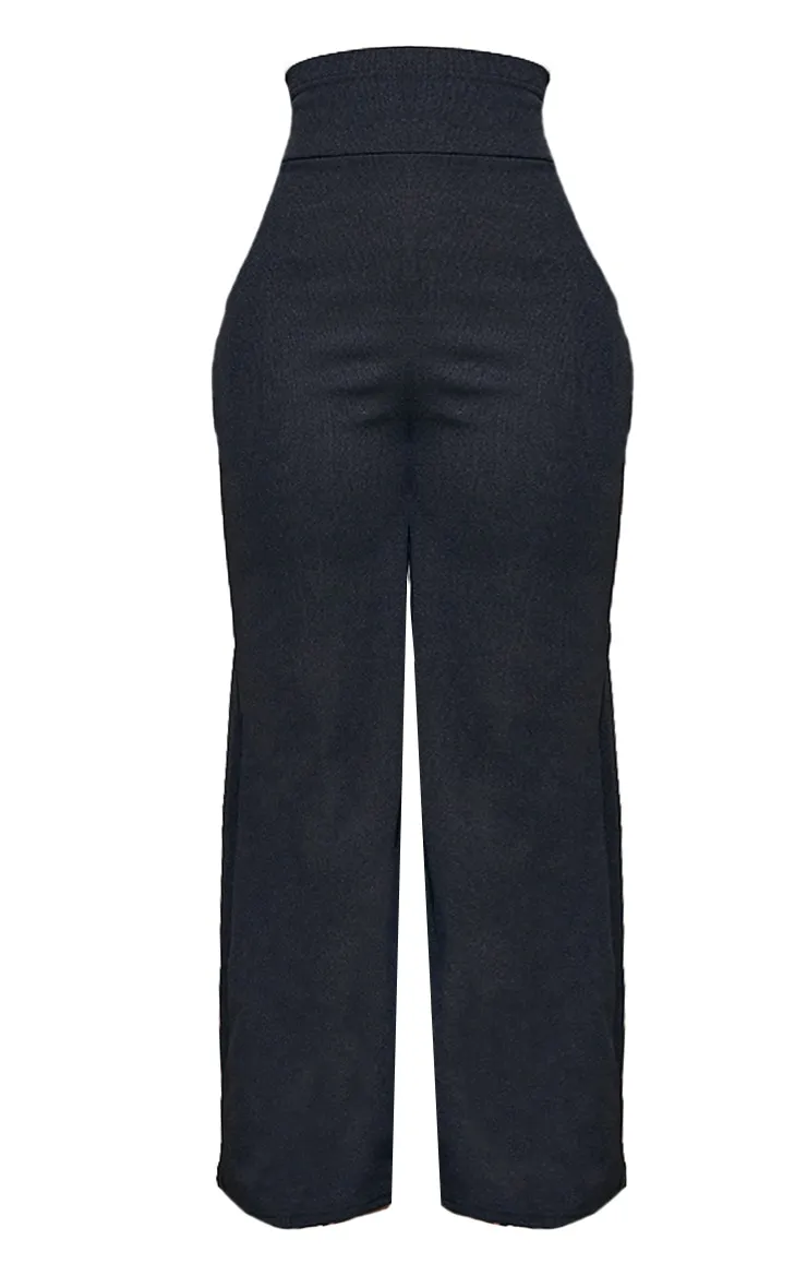 Shape Black Bandage Extreme High Waist Wide Leg Trousers sold by Pretty Little Thing product image thumbnail 5