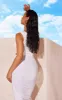 White Second Skin Slinky Square Neck Top sold by Pretty Little Thing