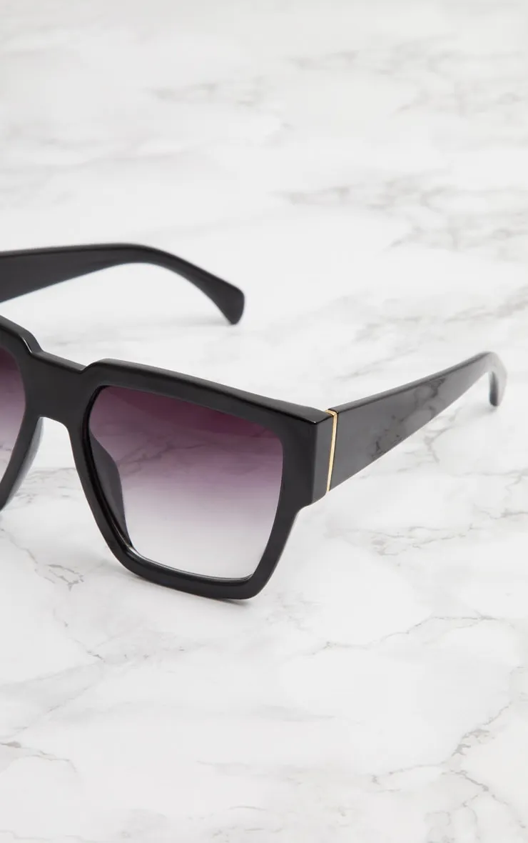 Black Oversized Square Sunglasses sold by Pretty Little Thing product image thumbnail 3
