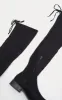 Black Flat Over The Knee Boot sold by Pretty Little Thing