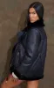 Black Oversized PU Aviator sold by Pretty Little Thing