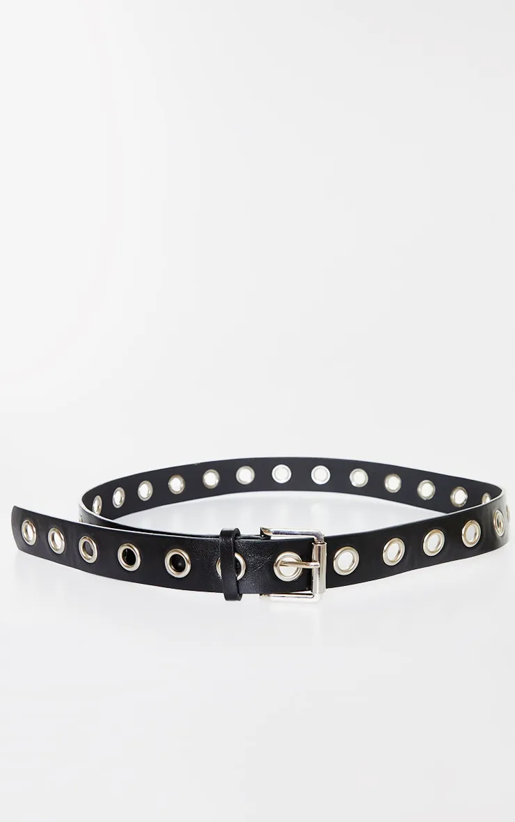 Plus Black Eyelet Belt sold by Pretty Little Thing product image thumbnail 2