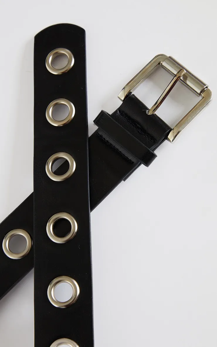 Plus Black Eyelet Belt sold by Pretty Little Thing product image thumbnail 3