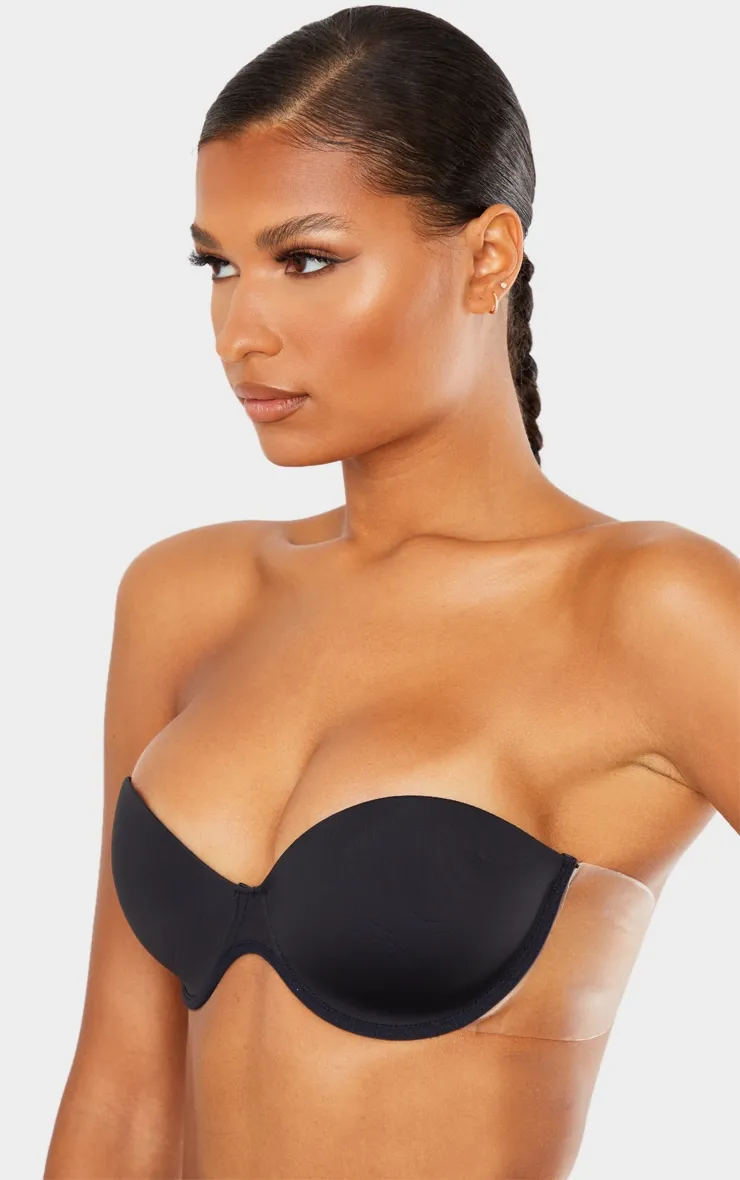 Stick On Winged Black Bra sold by Pretty Little Thing product image thumbnail 2