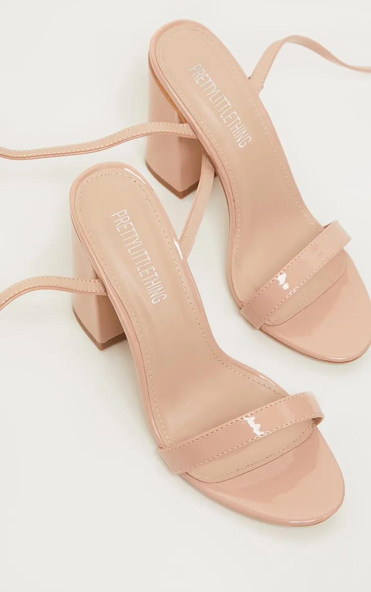 Nude Ankle Strap Block Heel sold by Pretty Little Thing product image thumbnail 3