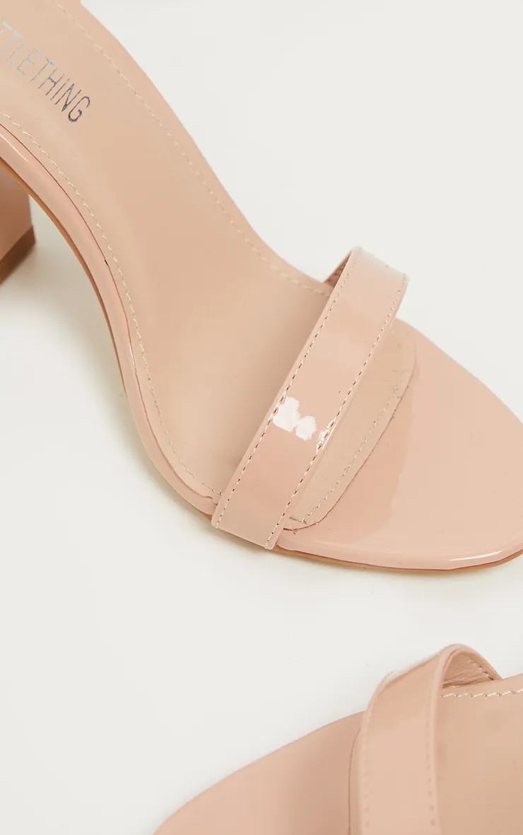 Nude Ankle Strap Block Heel sold by Pretty Little Thing product image thumbnail 4