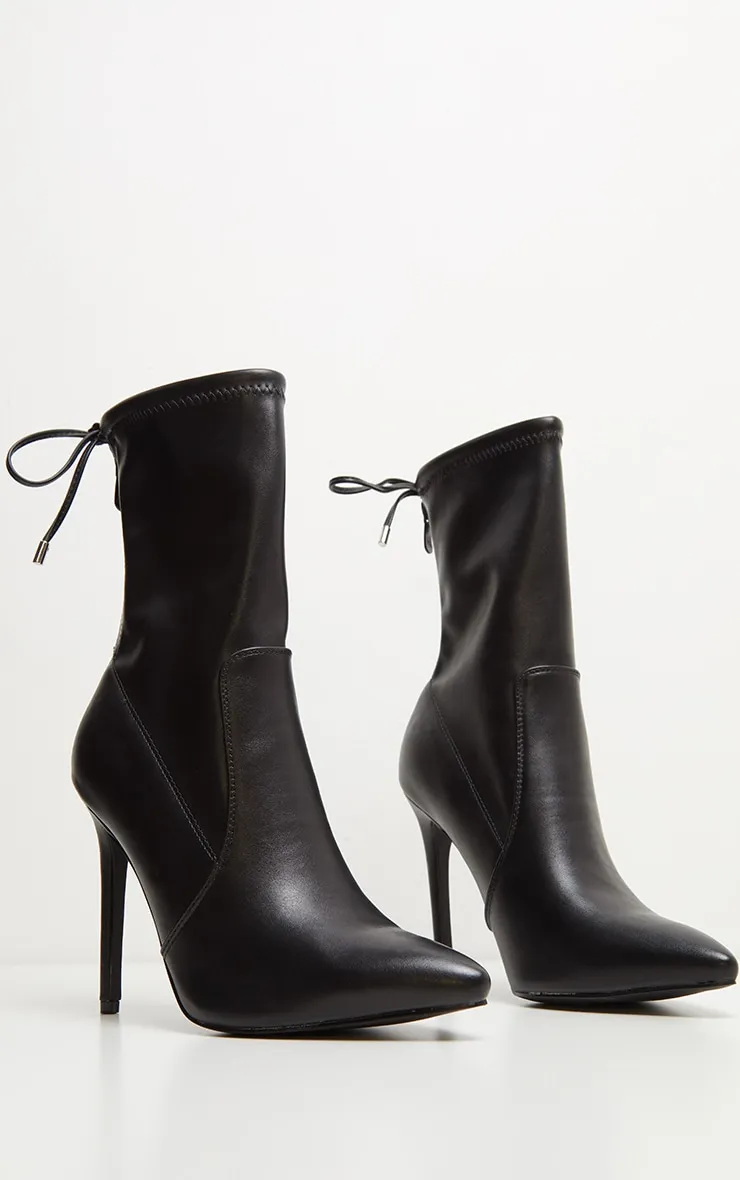 Black Point Toe Tie Back Boot sold by Pretty Little Thing product image thumbnail 3