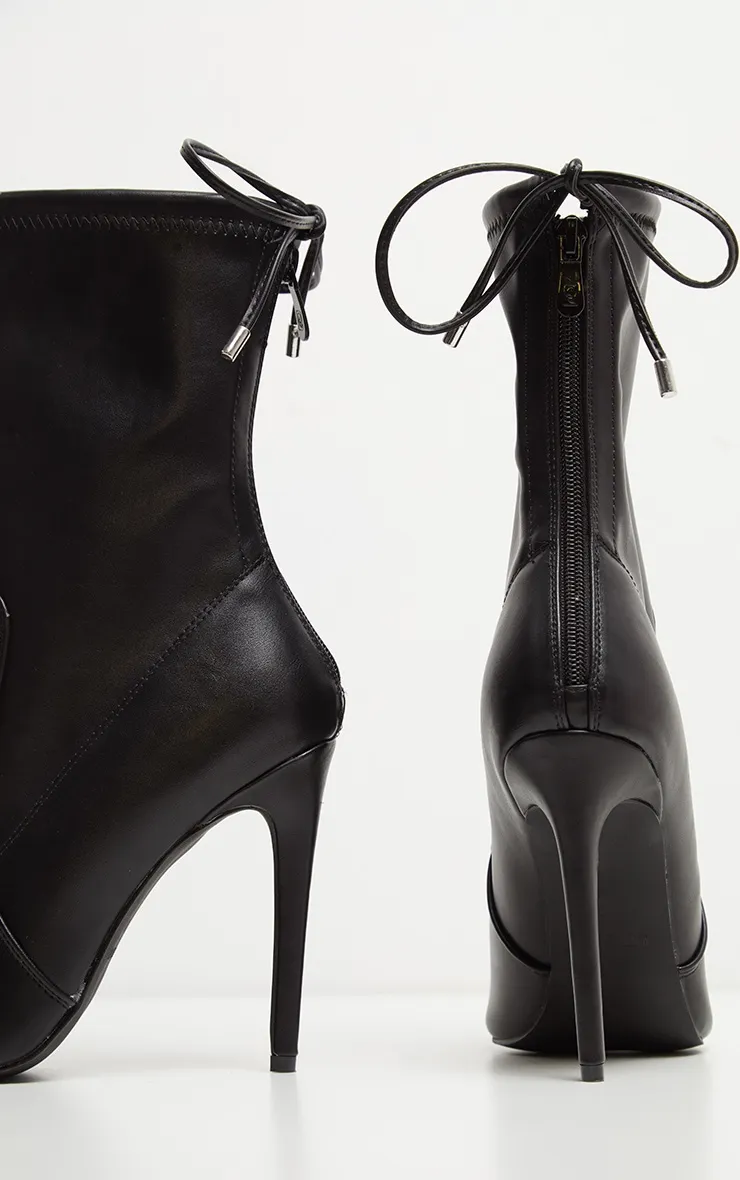 Black Point Toe Tie Back Boot sold by Pretty Little Thing product image thumbnail 4