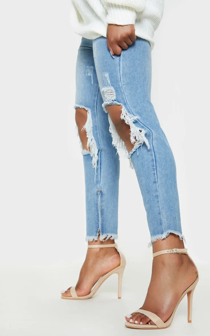 Nude Single Strap Heeled Sandals sold by Pretty Little Thing product image thumbnail 2