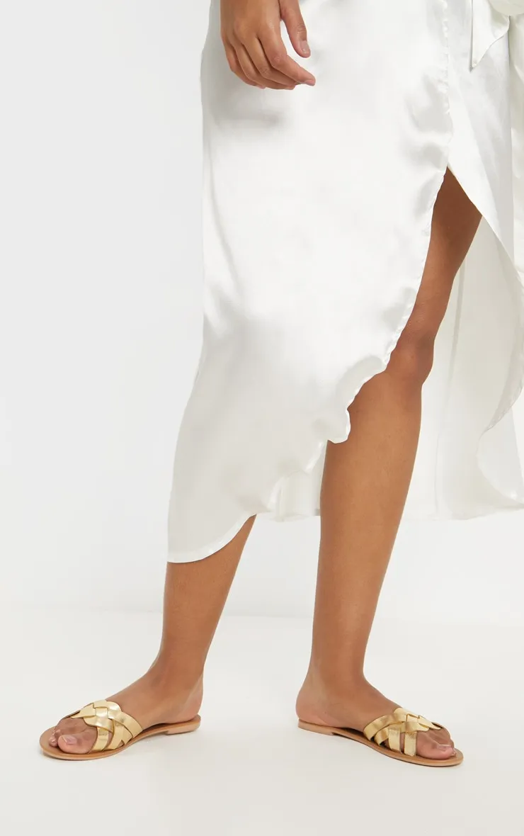 Gold Platted Mule Sandal sold by Pretty Little Thing product image thumbnail 2