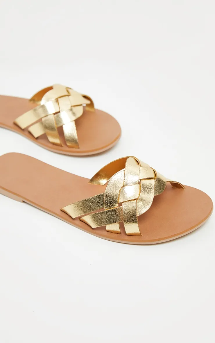 Gold Platted Mule Sandal sold by Pretty Little Thing product image thumbnail 3