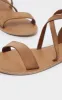 Tan Basic Leather Sandal sold by Pretty Little Thing