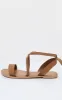 Tan Basic Leather Sandal sold by Pretty Little Thing