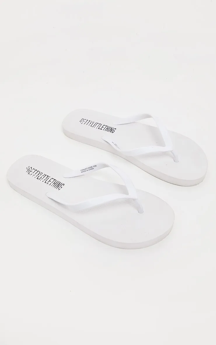 White Flip Flops sold by Pretty Little Thing product image thumbnail 3