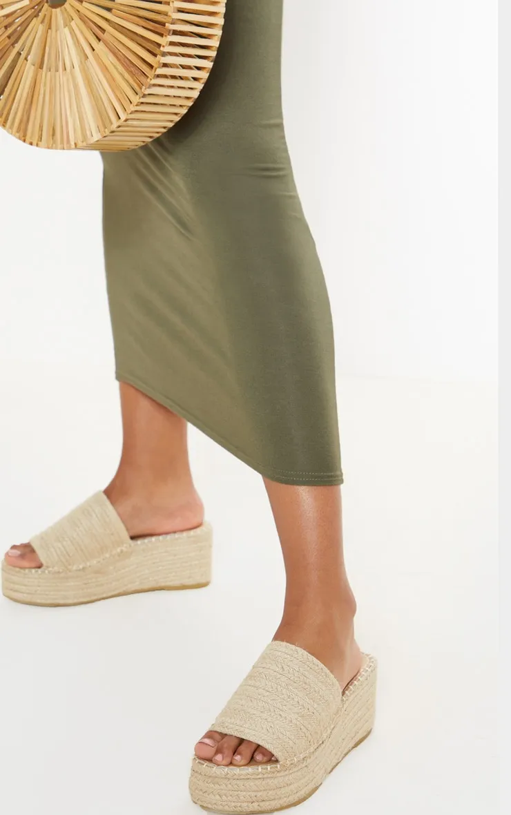 Natural Espadrille Mule Flatform Sandal sold by Pretty Little Thing product image thumbnail 2