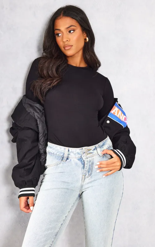Tall Black Basic Long Sleeve Top sold by Pretty Little Thing