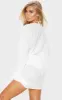 White Crinkle Textured Short Beach Kimono sold by Pretty Little Thing