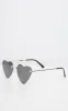 Black Heart Shaped Sunglasses sold by Pretty Little Thing