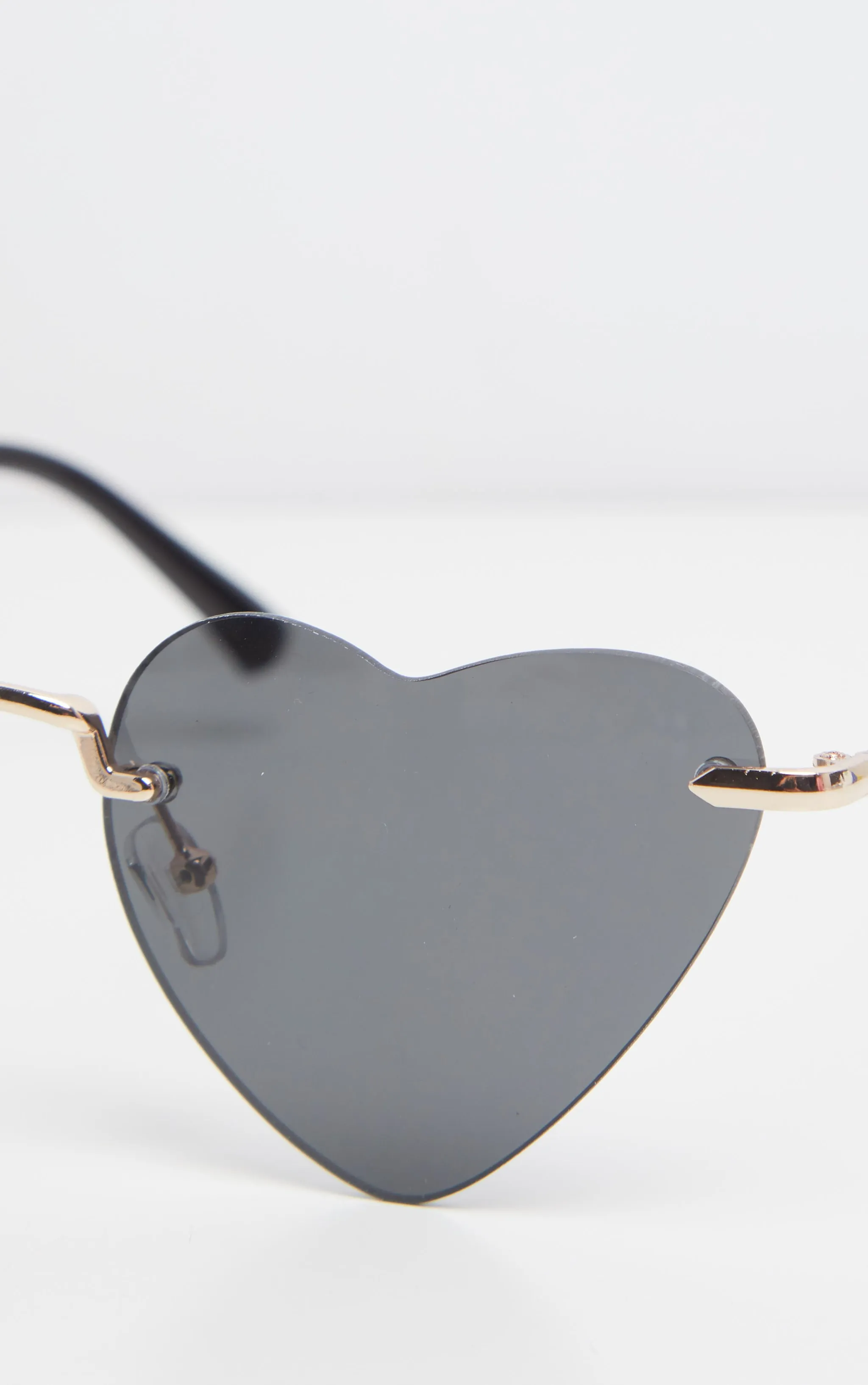 Black Heart Shaped Sunglasses sold by Pretty Little Thing product image thumbnail 4