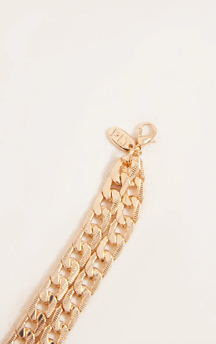 Gold Double Chain Anklet sold by Pretty Little Thing product image thumbnail 3