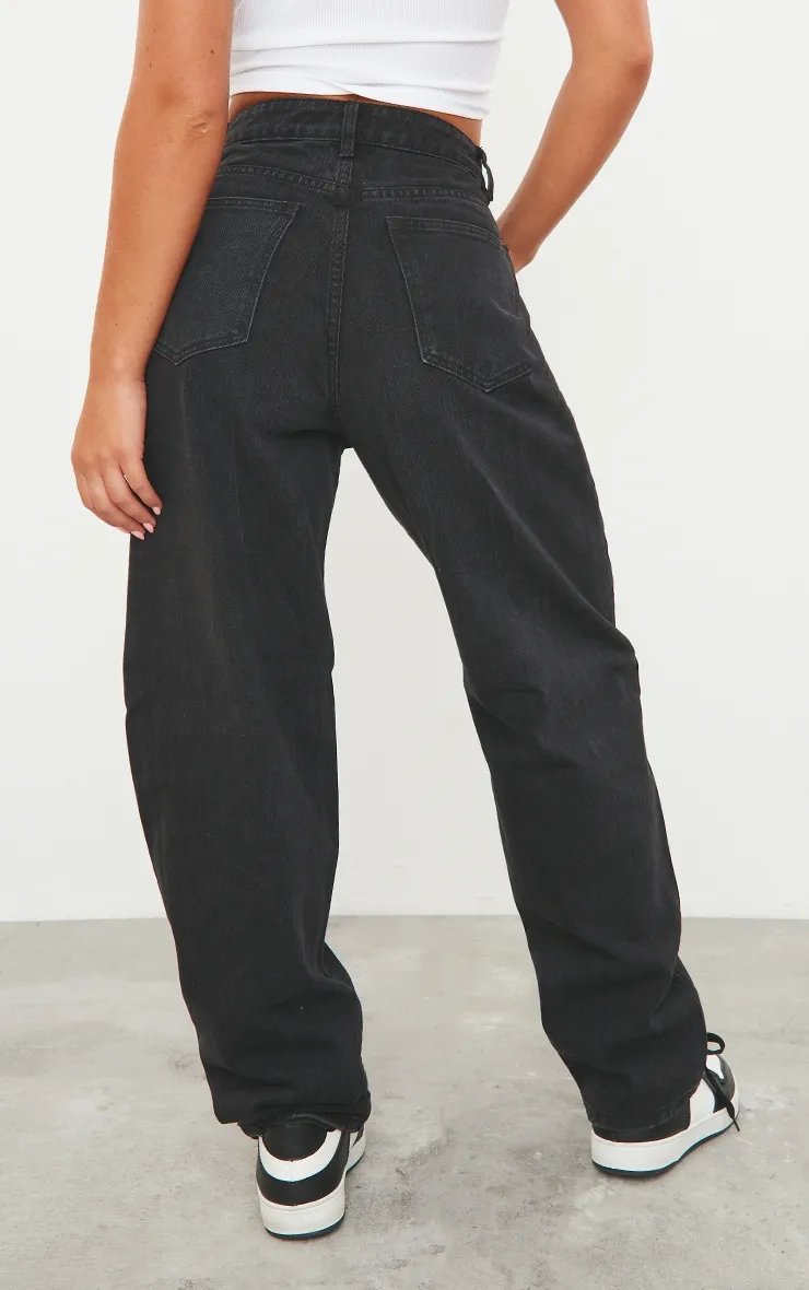 PRETTYLITTLETHING L30 Washed Black Boyfriend Jeans sold by Pretty Little Thing product image thumbnail 3
