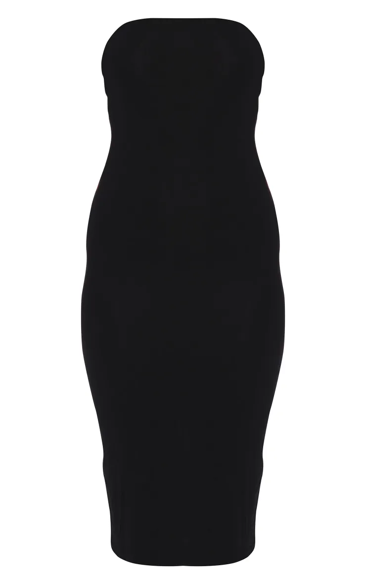 Black Bandeau Midi Dress sold by Pretty Little Thing product image thumbnail 5