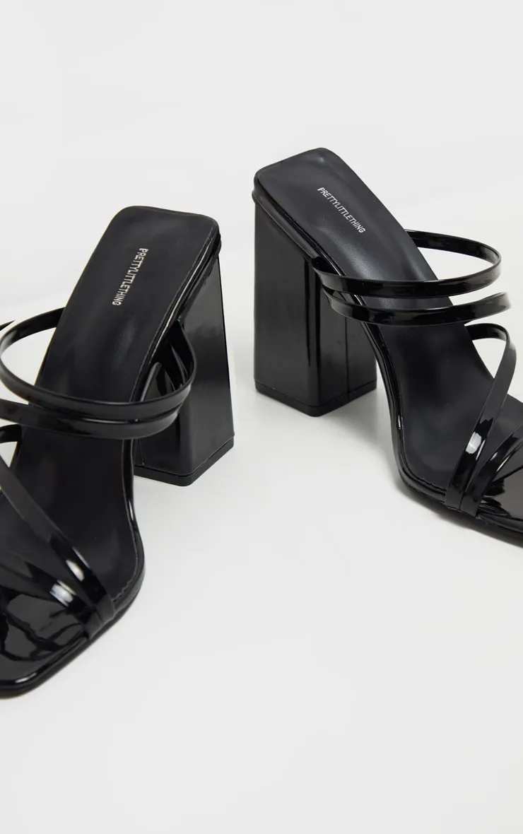 Black Block Heel Strappy Mule Sandal sold by Pretty Little Thing product image thumbnail 4