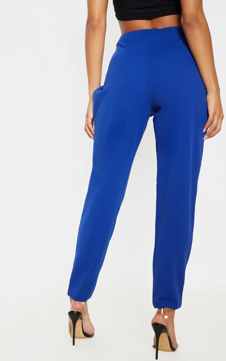 Blue Cigarette Crepe Trousers sold by Pretty Little Thing product image thumbnail 4