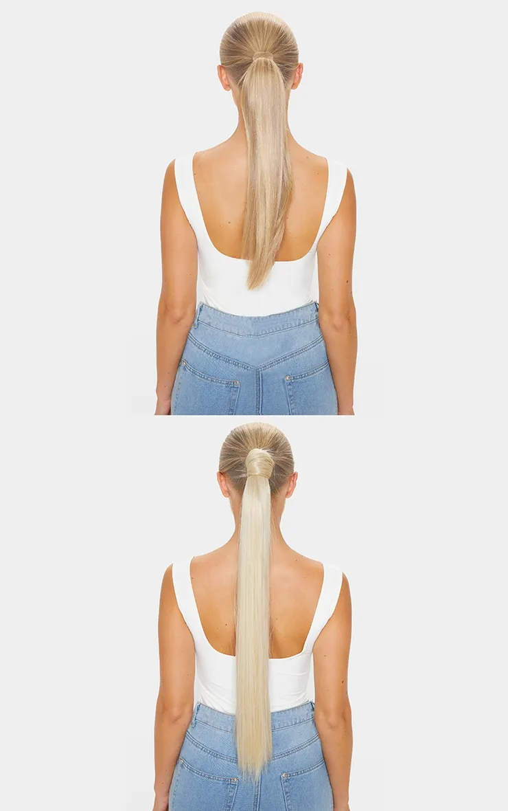 LullaBellz Grande Lengths 26" Straight Pony Extensions Light Blonde sold by Pretty Little Thing product image thumbnail 3