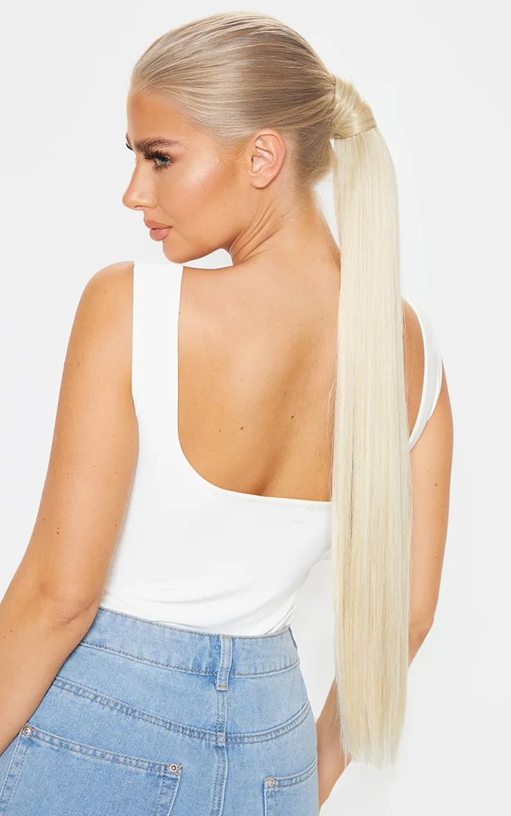 LullaBellz Grande Lengths 26" Straight Pony Extensions Light Blonde sold by Pretty Little Thing product image thumbnail 4