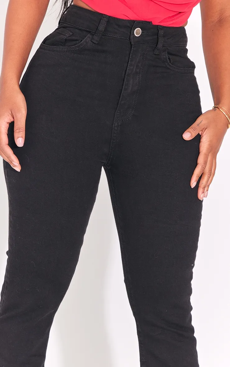 Shape Black Stretch Denim Flared Jeans sold by Pretty Little Thing product image thumbnail 4