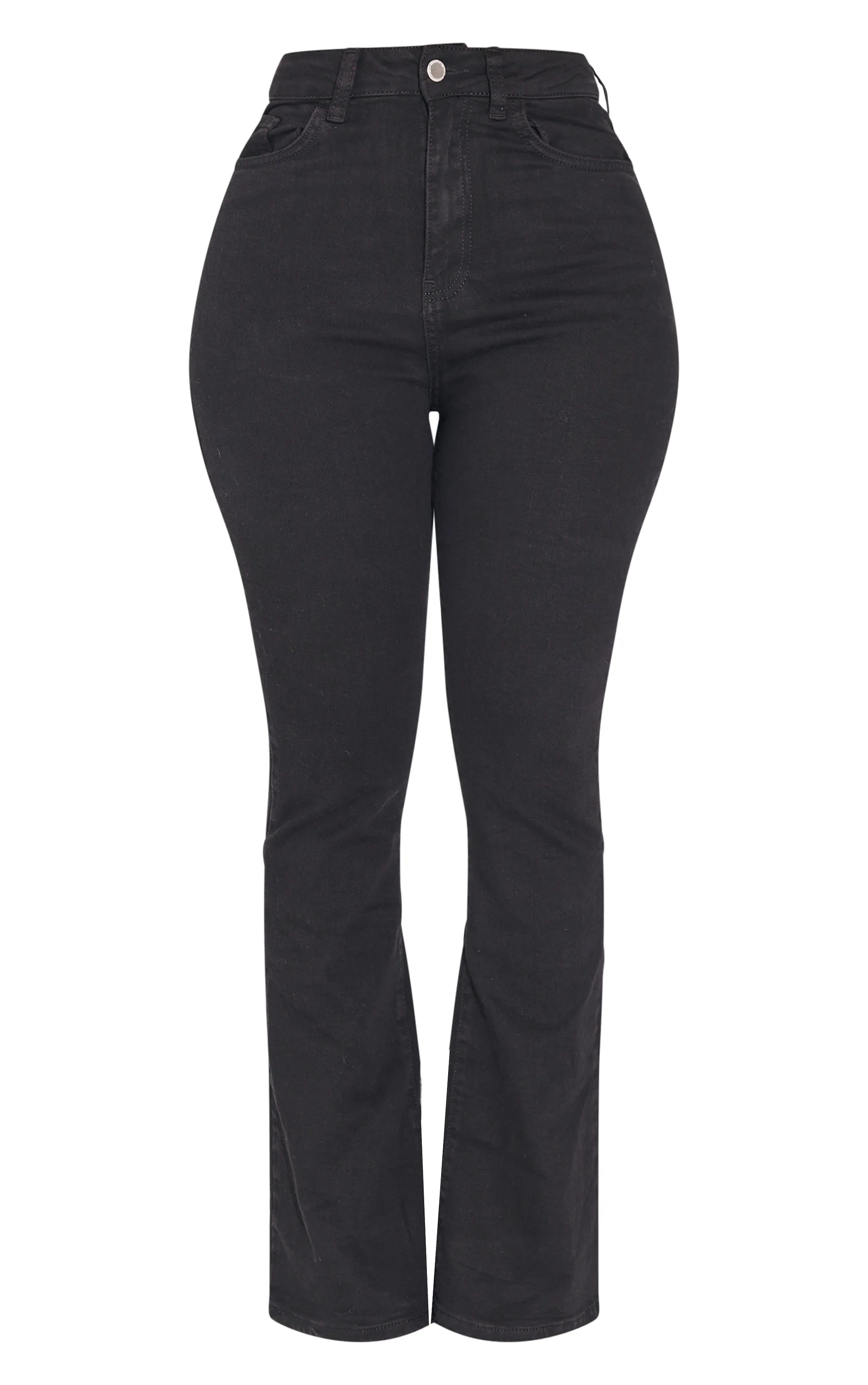 Shape Black Stretch Denim Flared Jeans sold by Pretty Little Thing product image thumbnail 5