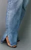Plus Mid Wash Split Hem Jeans sold by Pretty Little Thing