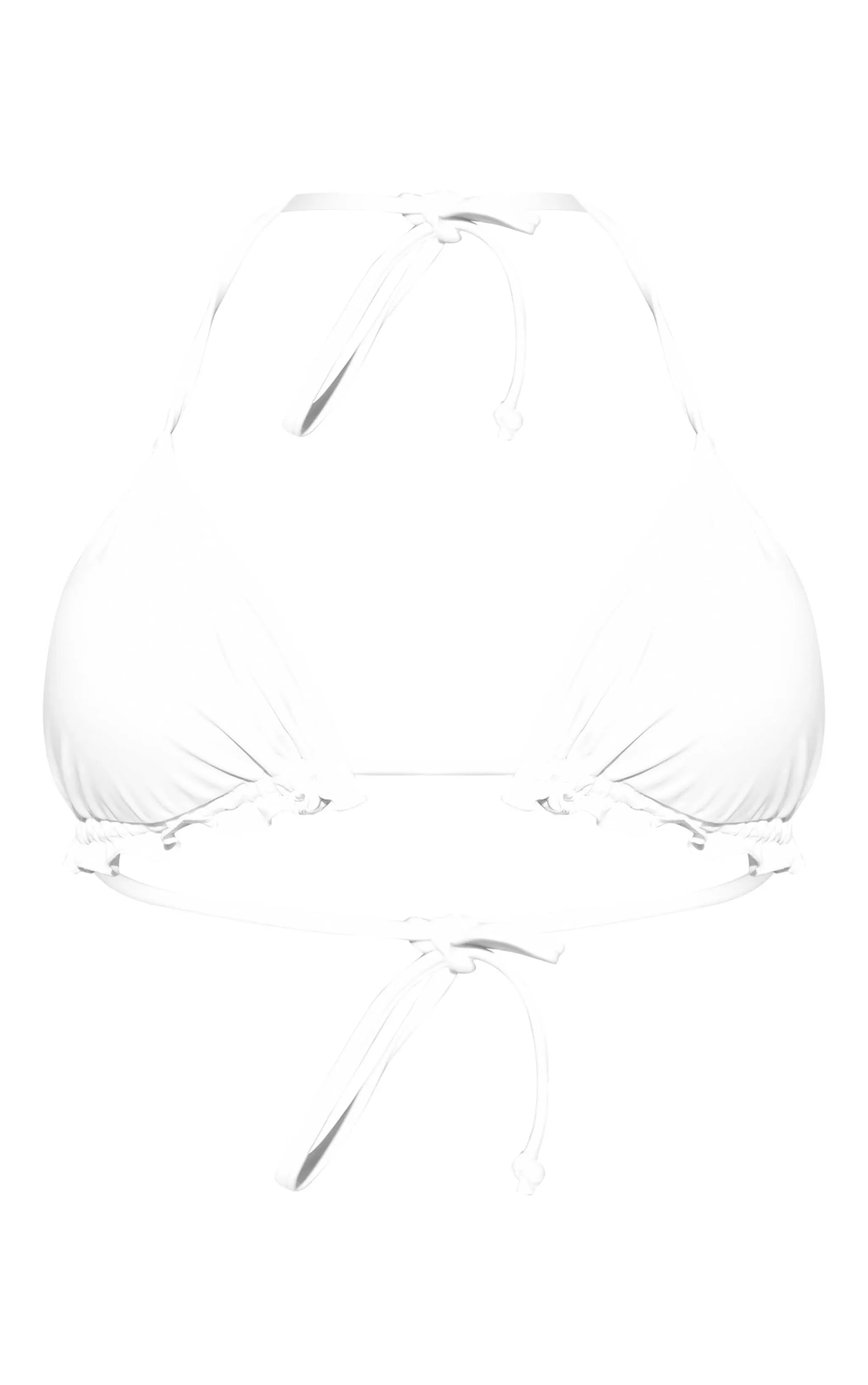 White Frill Edge Padded Bikini Top sold by Pretty Little Thing product image thumbnail 5