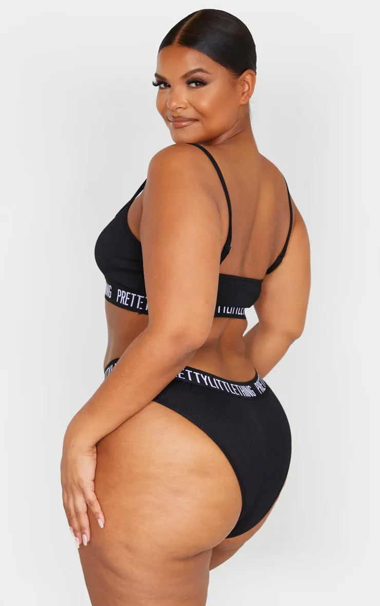 PRETTYLITTLETHING Plus Black Tape Bra sold by Pretty Little Thing product image thumbnail 2