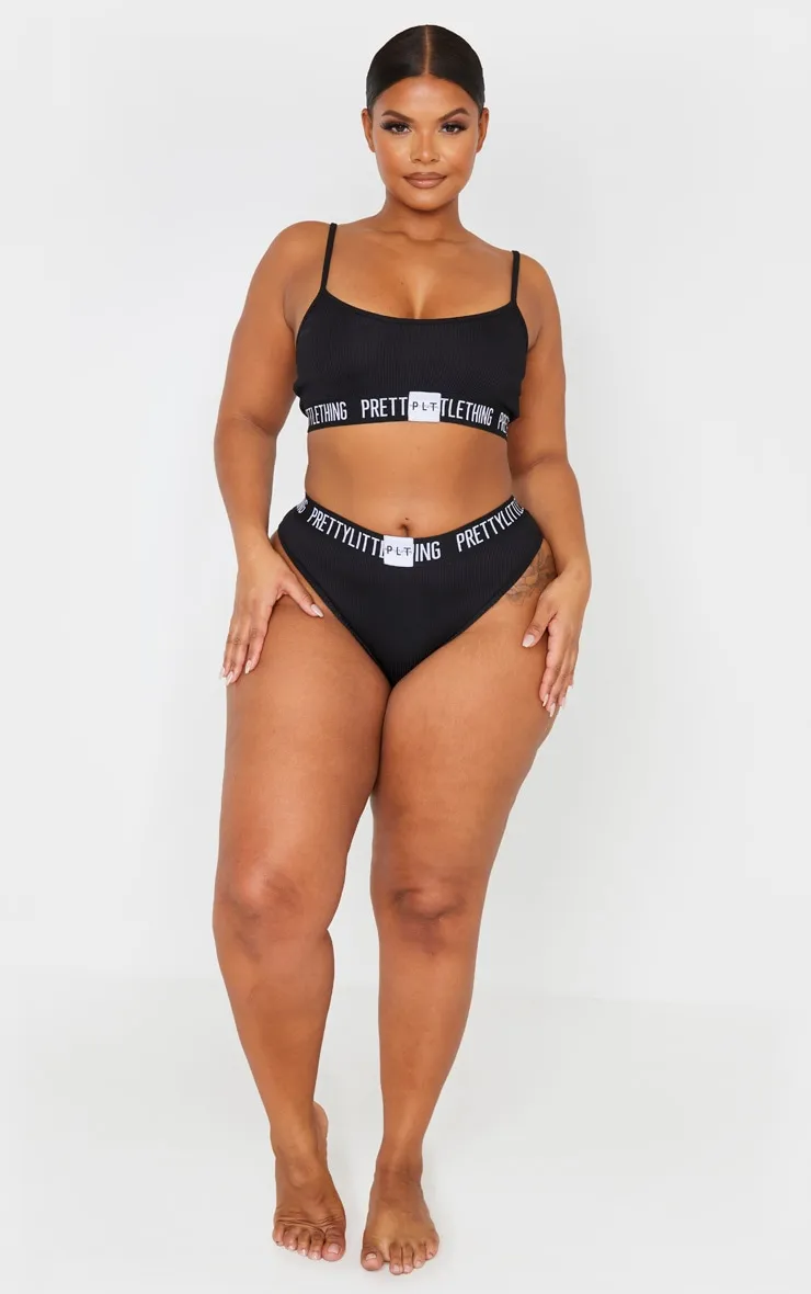 PRETTYLITTLETHING Plus Black Tape Bra sold by Pretty Little Thing product image thumbnail 4