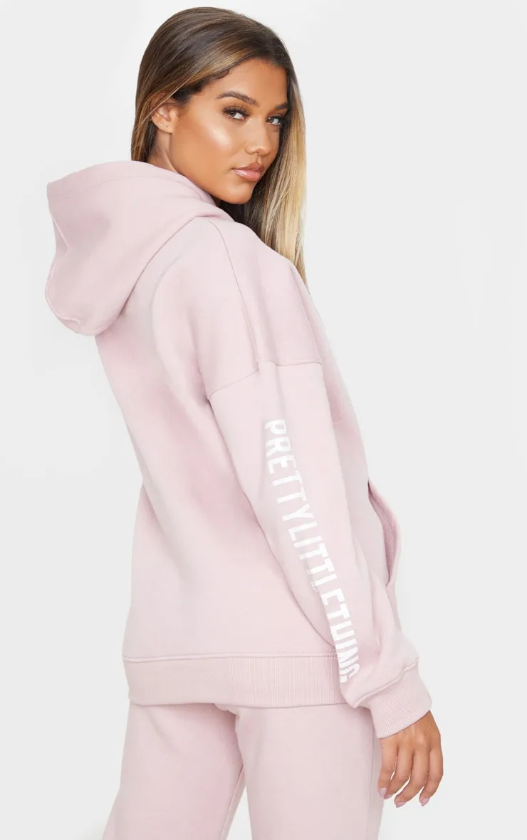 PRETTYLITTLETHING Pale Pink Slogan Hoodie sold by Pretty Little Thing product image thumbnail 2