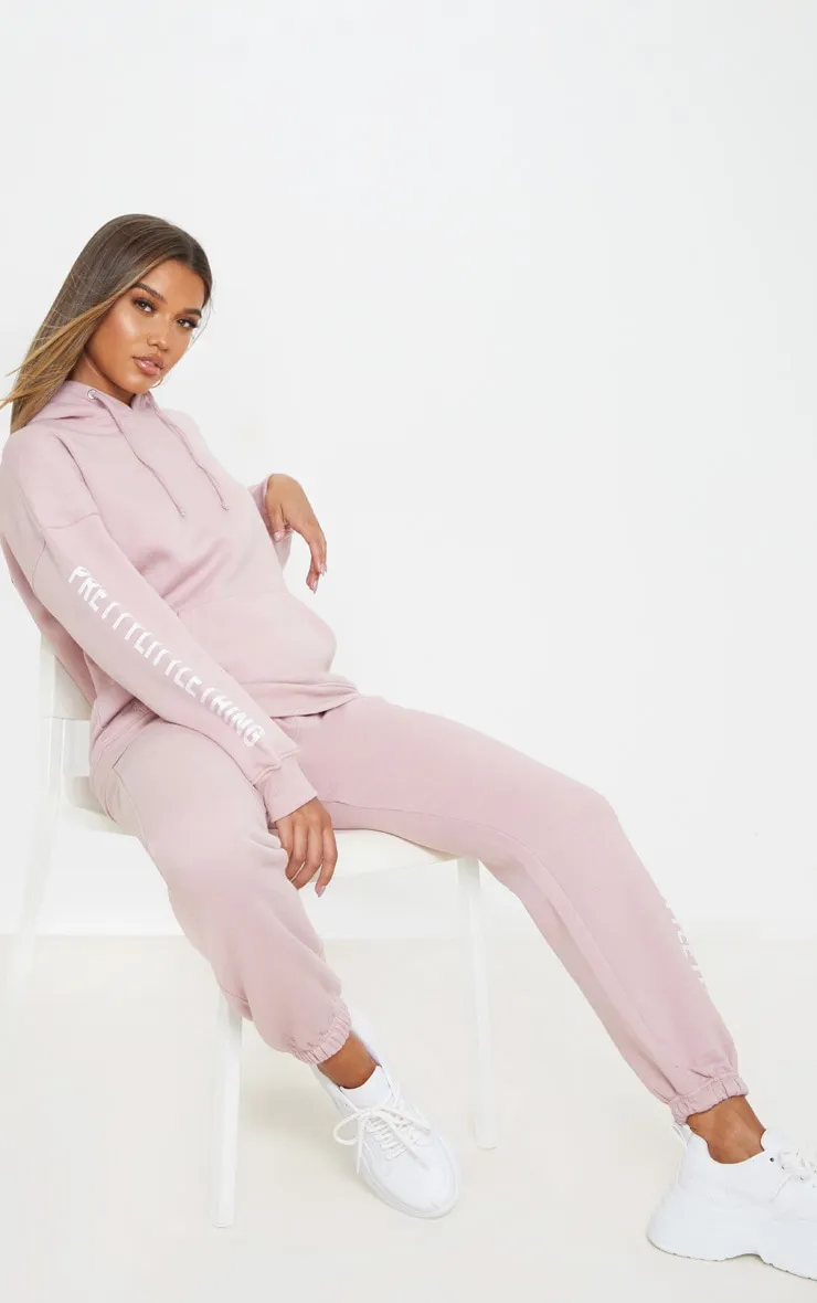 PRETTYLITTLETHING Pale Pink Slogan Hoodie sold by Pretty Little Thing product image thumbnail 4