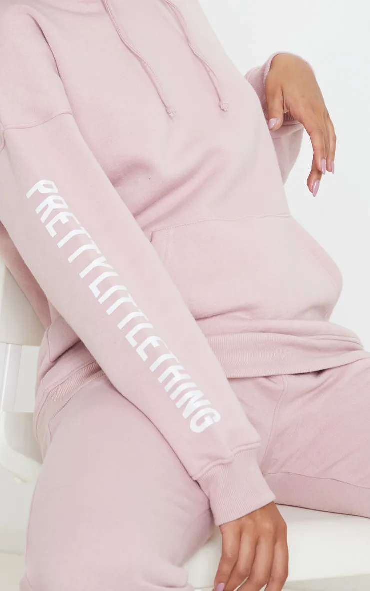PRETTYLITTLETHING Pale Pink Slogan Hoodie sold by Pretty Little Thing product image thumbnail 5