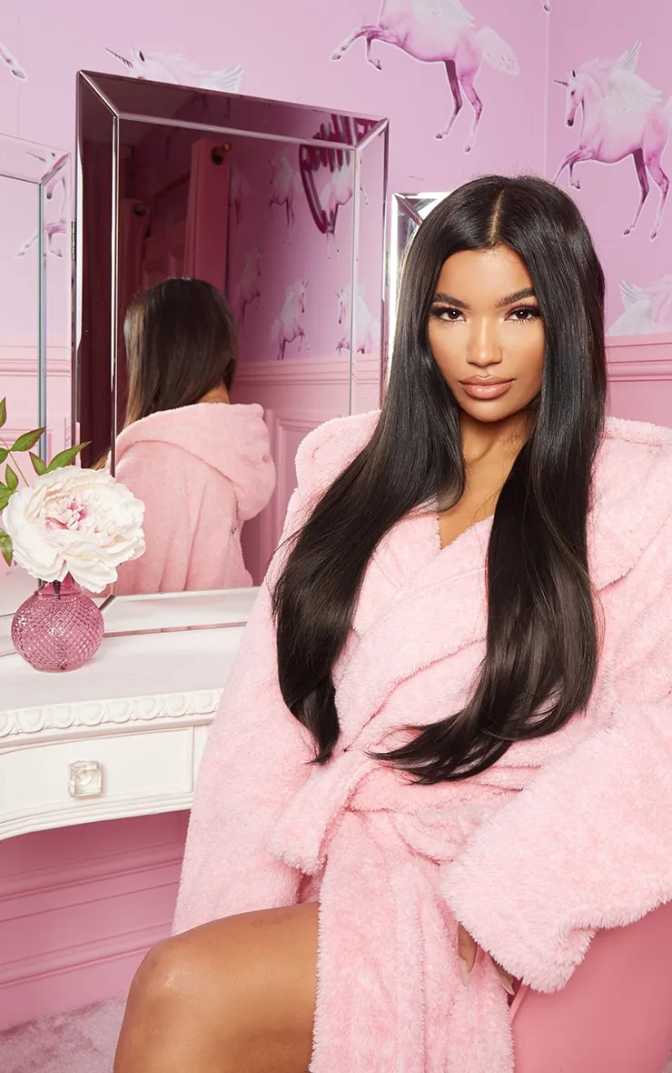 LullaBellz 22" 5 Piece Straight Clip In Hair Extensions Dark Brown sold by Pretty Little Thing