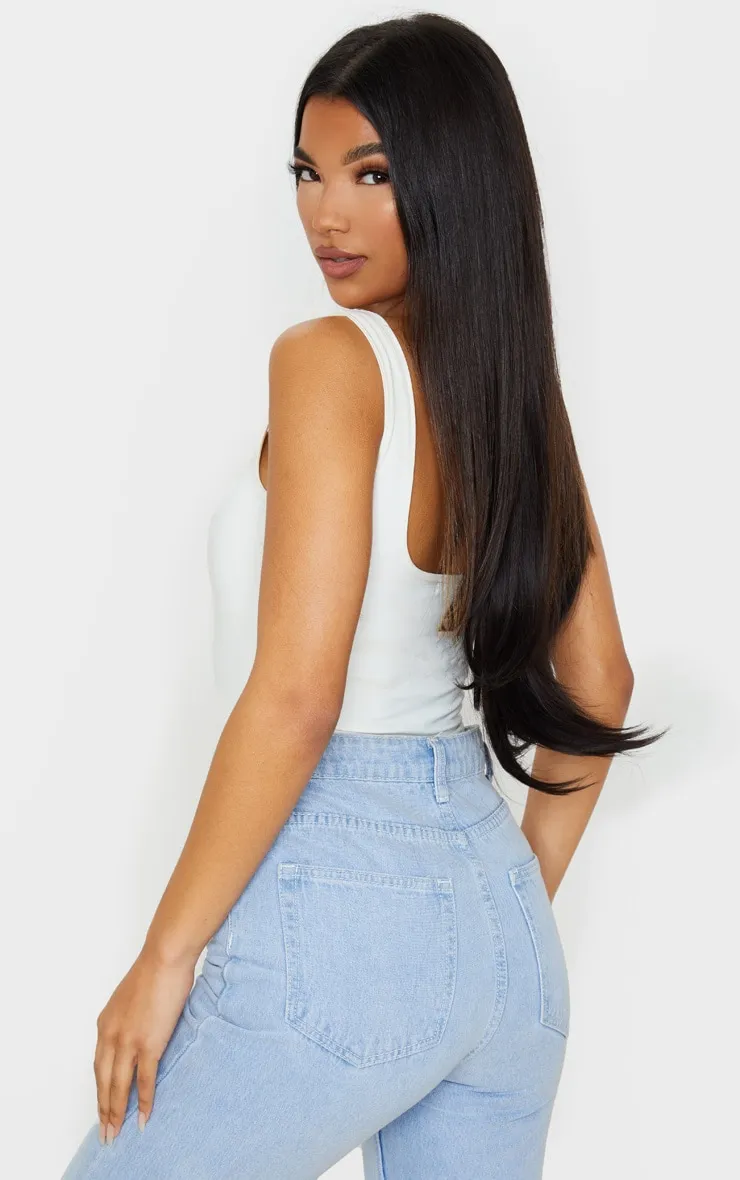 LullaBellz 22" 5 Piece Straight Clip In Hair Extensions Dark Brown sold by Pretty Little Thing product image thumbnail 3