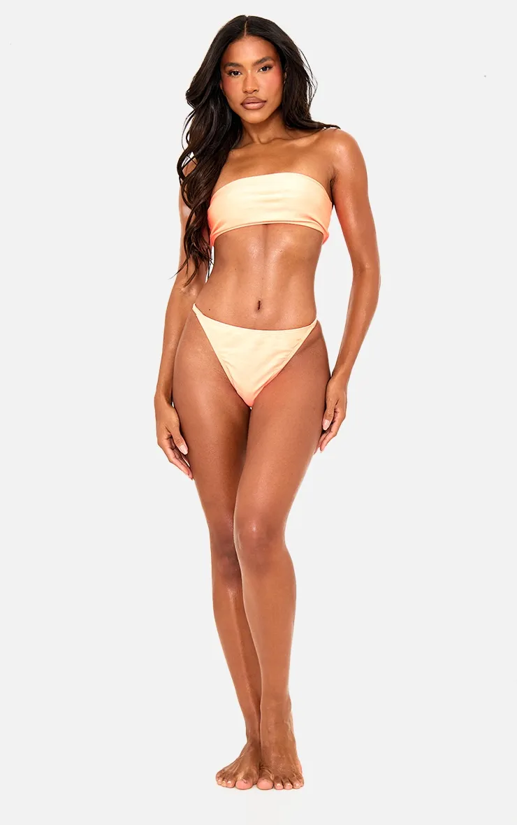Coral Mix & Match Bandeau Bikini Top sold by Pretty Little Thing product image thumbnail 3