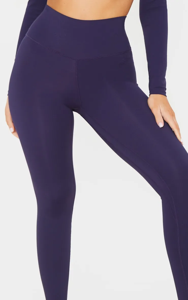 Navy Sculpt High Waist Gym Legging sold by Pretty Little Thing product image thumbnail 4