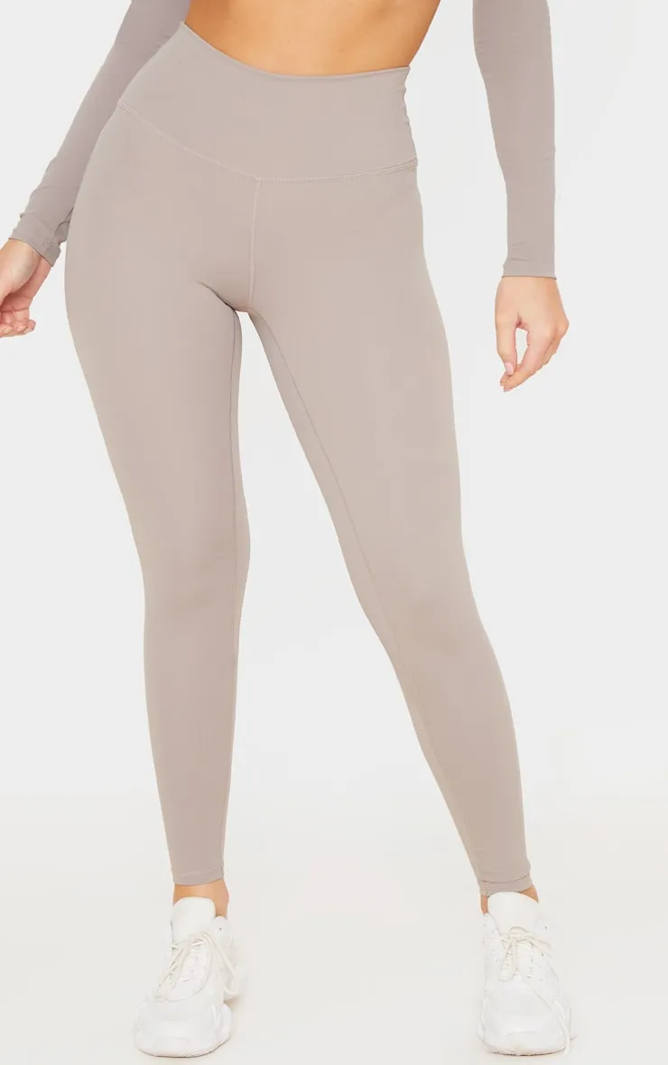 Taupe Sculpt High Waist Gym Legging sold by Pretty Little Thing product image thumbnail 2